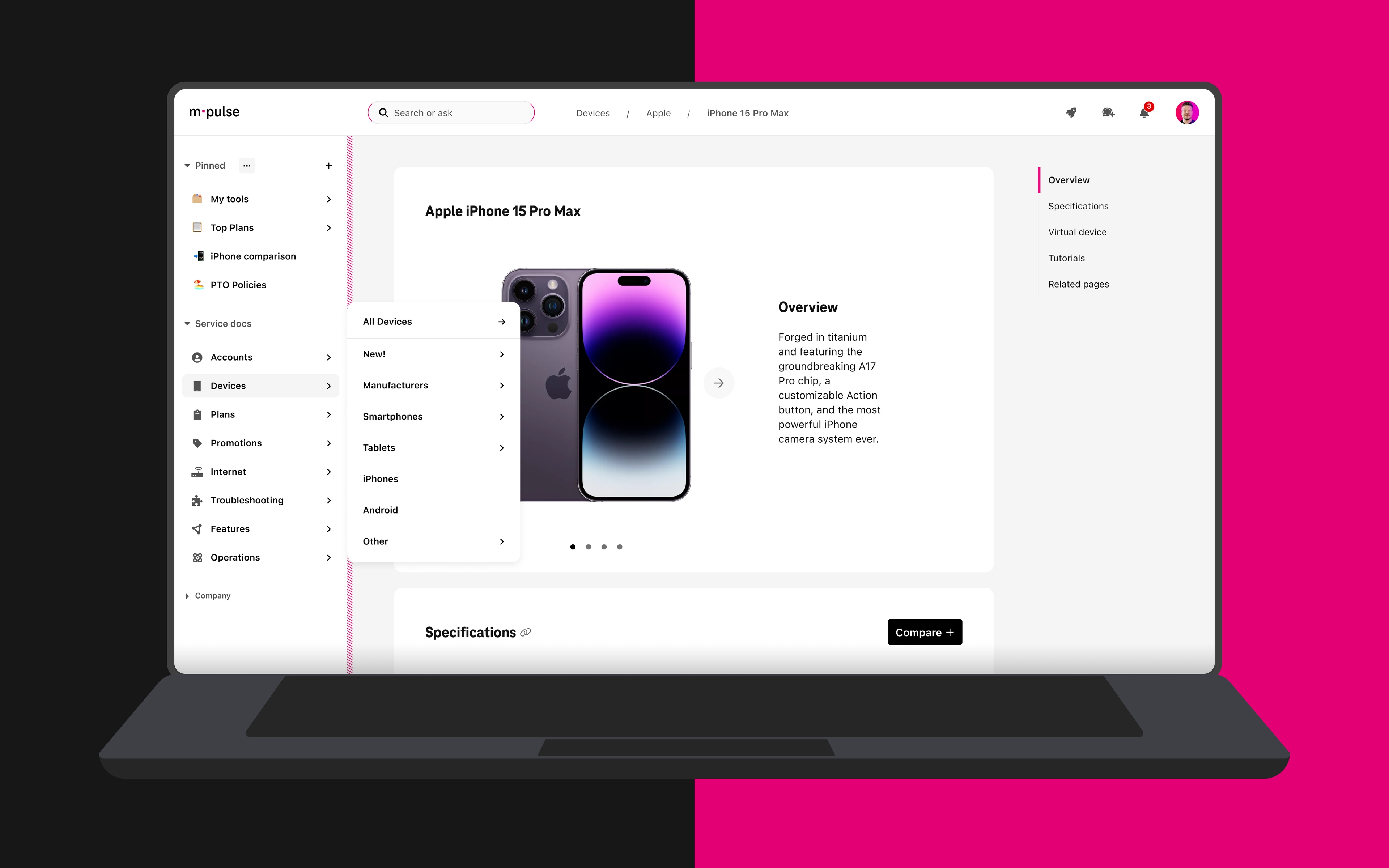 T-Mobile M-Pulse platform