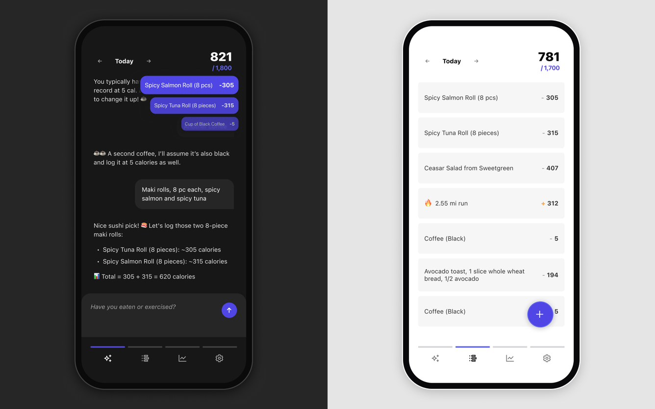 Persist screens in light and dark modes.